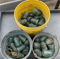 Three buckets of insulators