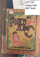 vintage kids ABC book