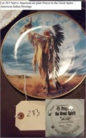 Native American art plate American Indian Heritage