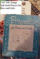 vintage book Prayers for Boys and Girls