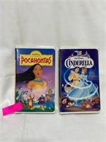 VHS, Pocahontas and Cinderella