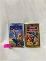 VHS jungle book and lion king