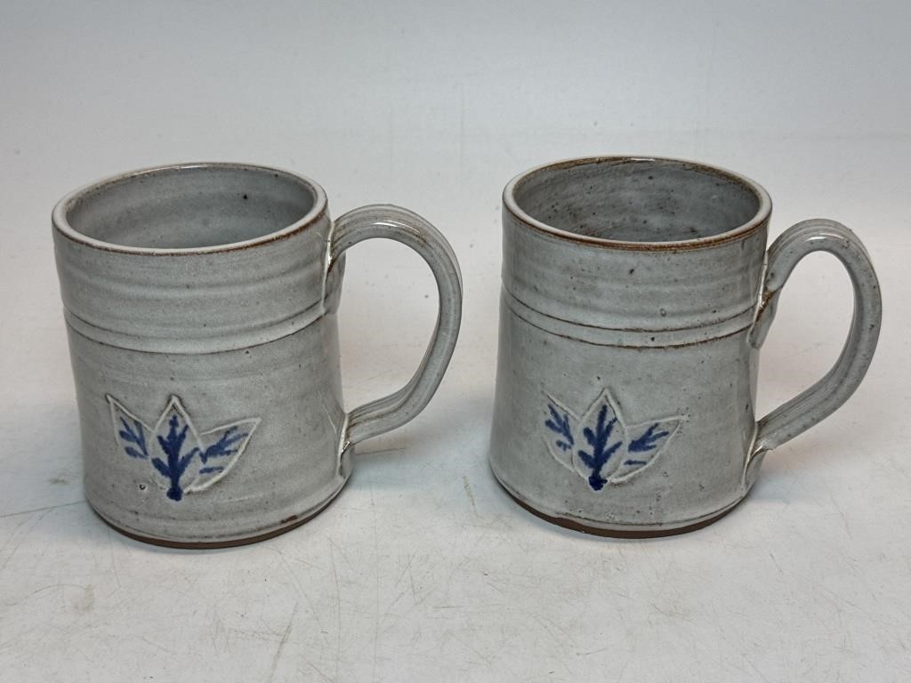 2 Stoneware Mugs