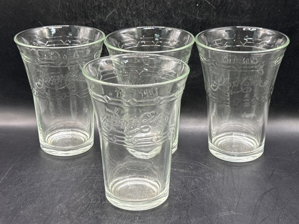 4 Pepsi Cola Glasses