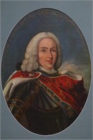 18th Century King Phillipe V Portrait O/C.