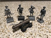 Vintage Civil War Pewter Figurines