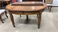 Antique Wooden Dining Table with 2 leaves