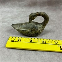 Small Stone Carved Goose