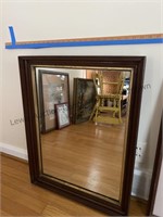 Wall mirror and beveled edge mirror
