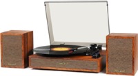 Vinyl Record Player with External Speakers  3 Spee