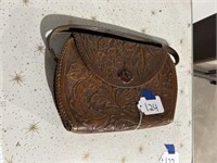 Hand Tooled Leather Purse