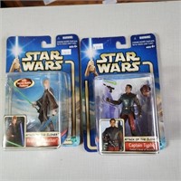 (2) Star Wars Figurines - Anakin Skywalker &