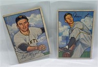 1952 Bowman Cards Sal Maglie and Vernon Law