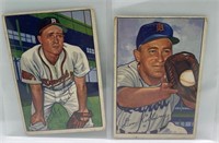 1952 Bowman Cards Sibby Sisti and Don Kolloway