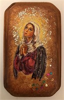 Prayer Of Virgin Mary5x3Collectible Icon-Antanenka