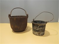 2 Cast Iron Pots