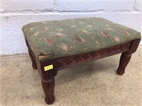 Upholstered Wooden Footstool