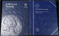 (2) COMPLETE WHITMAN JEFFERSON NICKEL ALBUMS