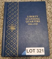 Empty Liberty Standing Quarters 1916-1930 Book
