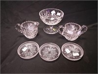 Waterford crystal  4 1/4" high Lismore compote,
