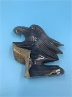 4.5" Carved agate eagle head                (I 99)
