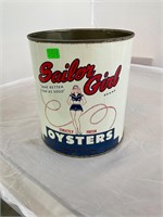 Sailor Girl VA 303 1 Gallon Oyster Can