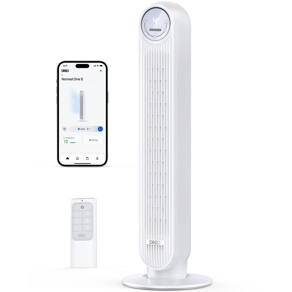 Dreo Nomad Oscillating Smart Tower Fan White