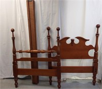 TWIN CHERRY CANNONBALL STYLE BED