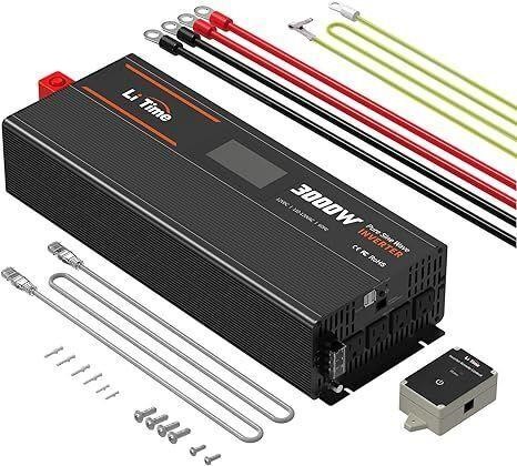 LiTime 3000W Pure Sine Wave Inverter Charger