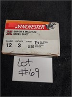 Winchester 12 gauge shotgun shells. Full box.