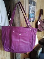 Jewel lavender leather purse