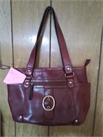 Relic wine color leather purse