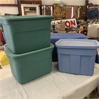 3 Totes with Lids