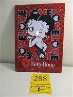 Betty Boop Metal sign 16 x 12