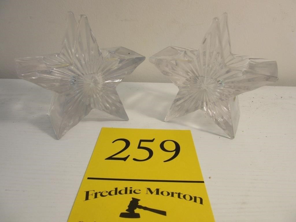 Pair of Star Candle Holders
