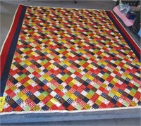 Hand Stitched Quilt 74 x 85