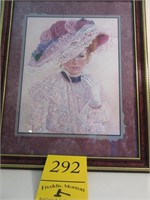 Victorian Lady Framed Print 18 x 22