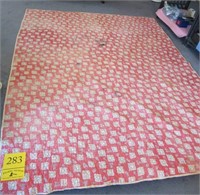 Vintage Hand Stitched Quilt 69 x 85