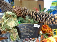 12" Pinecones in Tin Christmas Decor / Lot