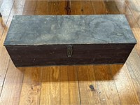 33 1/2” x 12” x 10” Wooden Tool Box
