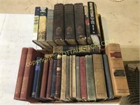27 vintage hard back books, history, law, old west