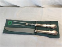 Silver Carving Knife & Silver Fork