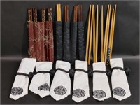 Assortment of Chopsticks & Chopstick Holders