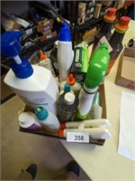 Partial Bottles of Cleaning and Other