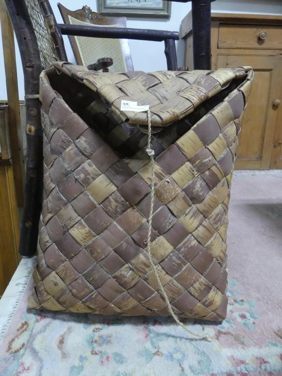 WOVEN BARK BACKPACK