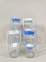 Glass Jars With Candle Inserts