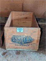 Lambert Marketing Co wooden crate