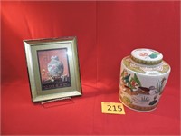 Japanese Sadek Lidded Jar / Framed Print