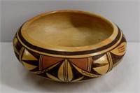 1970 Mexico Hopi Pueblo Redware Pottery Bowl