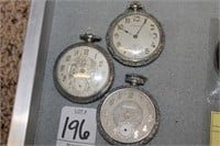 CHOICE OF VINTAGE POCKET WATCHES (ALL NEED REPAIR)